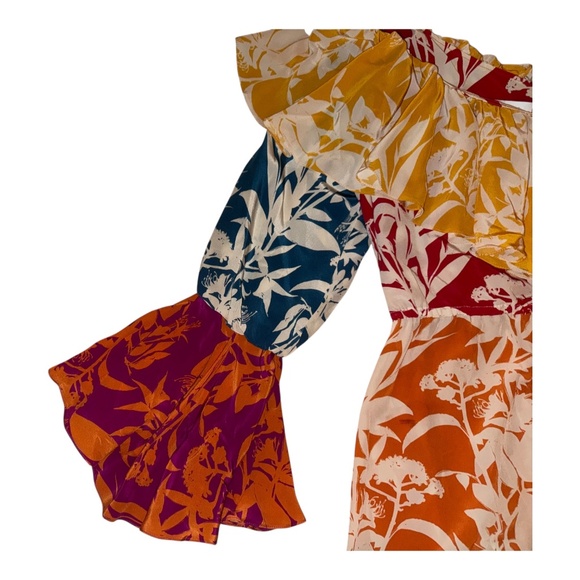 Borgo De Nor 100% Silk Tiered Maxi Dress 14 UK 10 US - Picture 6 of 11